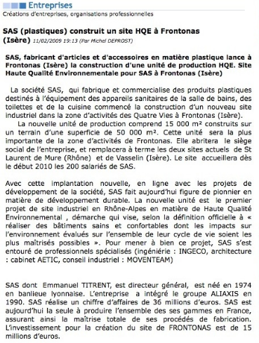 ArticleSASEnviscope11022009